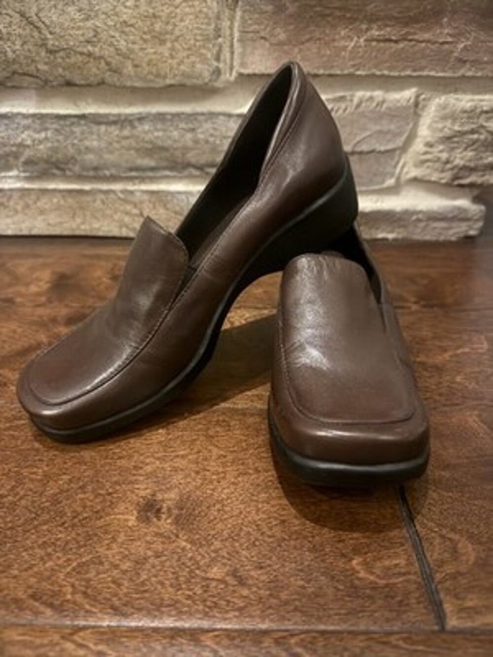 Bandolino Shoes Brown Size 8M Womens Loafers & Slip Ons Leather Workwear Casual